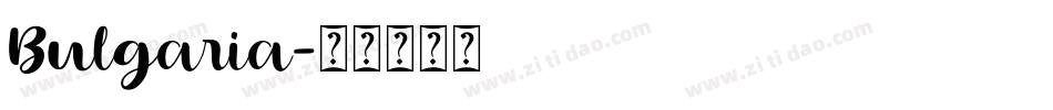 Bulgaria字体转换