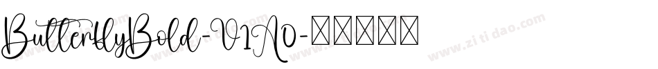ButterflyBold-V1A0字体转换