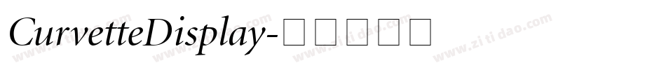 CurvetteDisplay字体转换