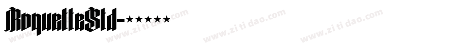 RoquetteStd字体转换