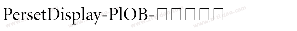 PersetDisplay-PlOB字体转换