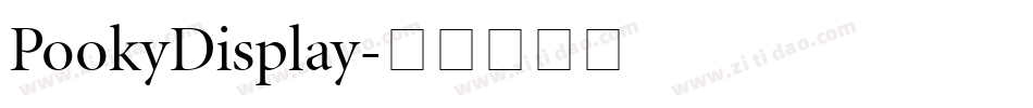 PookyDisplay字体转换