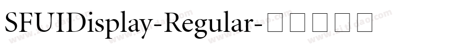 SFUIDisplay-Regular字体转换