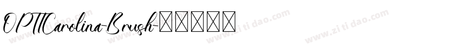 OPTICarolina-Brush字体转换