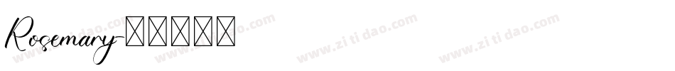 Rosemary字体转换