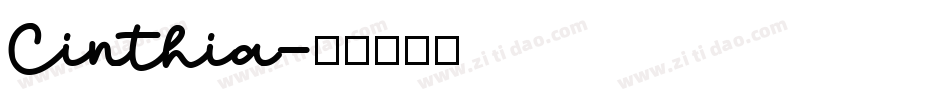 Cinthia字体转换