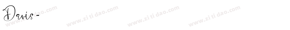 Davis字体转换