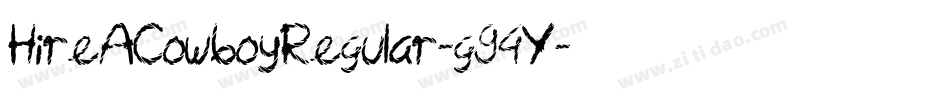 HireACowboyRegular-g94Y字体转换
