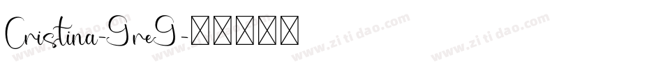 Cristina-GreG字体转换