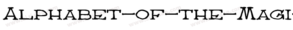 Alphabet-of-the-Magi字体转换