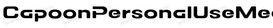 CapoonPersonalUseMediumItalic-7MvP字体转换
