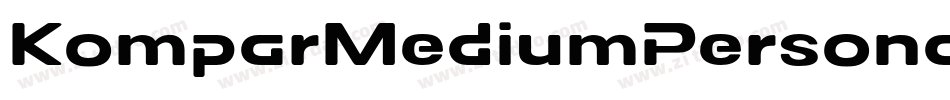 KomparMediumPersonalUseOnly-O8JA字体转换