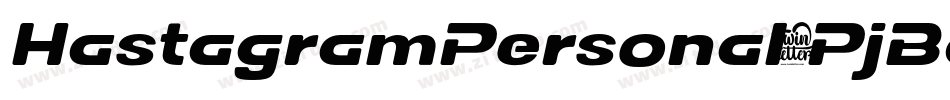 HastagramPersonal-PjBd字体转换