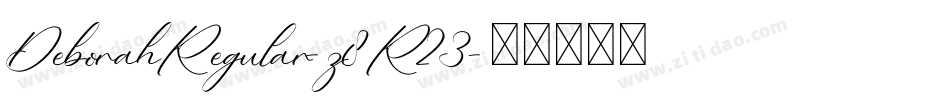 DeborahRegular-z8R23字体转换