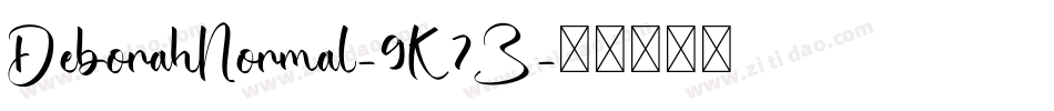 DeborahNormal-9K7Z字体转换