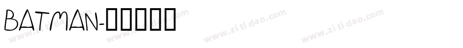 BATMAN字体转换