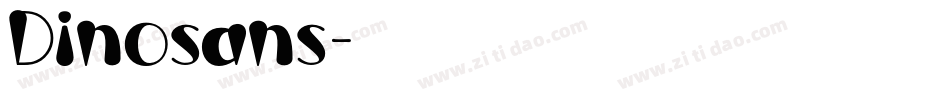 Dinosans字体转换
