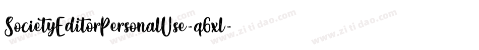 SocietyEditorPersonalUse-q6xl字体转换