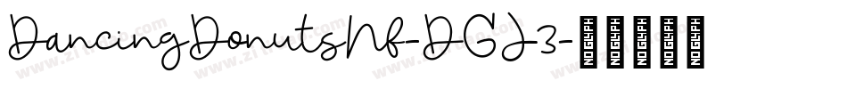 DancingDonutsNf-DGJ3字体转换