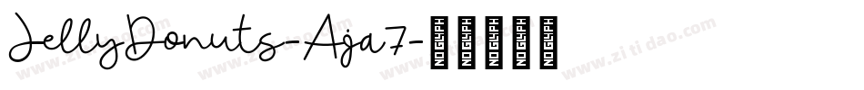 JellyDonuts-Aja7字体转换