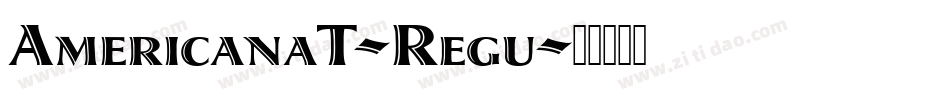 AmericanaT-Regu字体转换