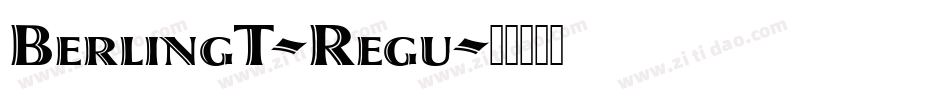 BerlingT-Regu字体转换