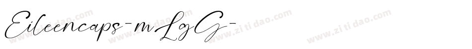 Eileencaps-mLgG字体转换