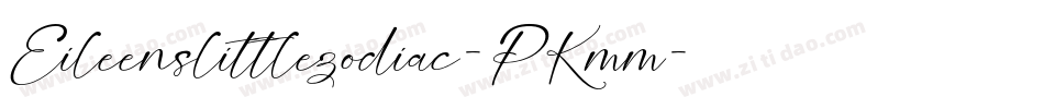 Eileenslittlezodiac-PKmm字体转换