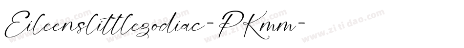 Eileenslittlezodiac-PKmm字体转换