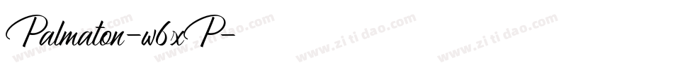 Palmaton-w6xP字体转换