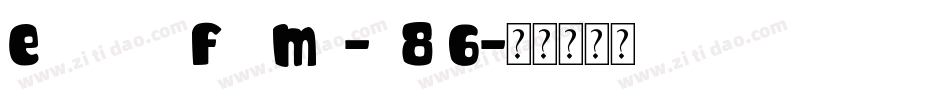EnoughForMe-q8l6字体转换
