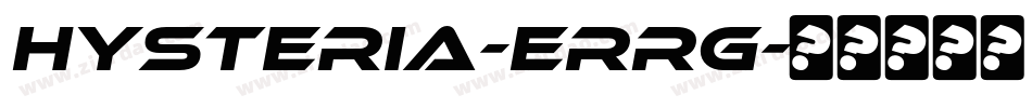 Hysteria-eRRg字体转换