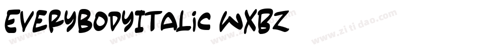 EverybodyItalic-wXBZ字体转换