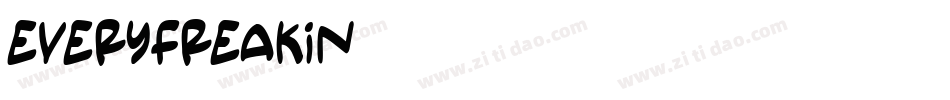 everyfreakin字体转换