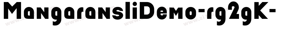 MangaransIiDemo-rg2gK字体转换