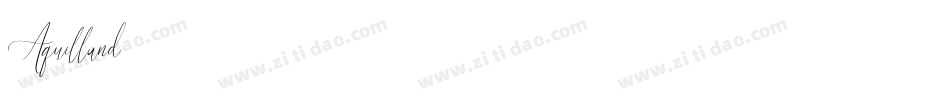 Aquilland-2字体转换