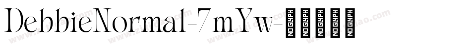 DebbieNormal-7mYw字体转换