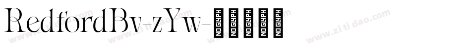 RedfordBv-zYw字体转换