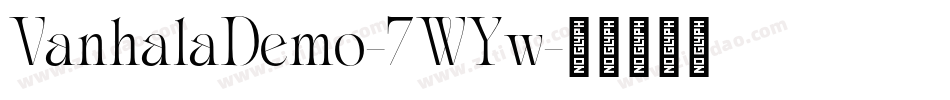VanhalaDemo-7WYw字体转换