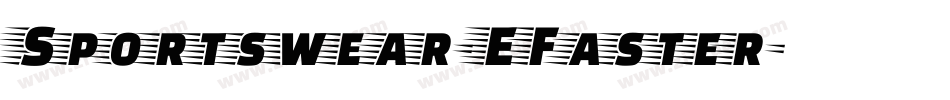 Sportswear-EFaster字体转换