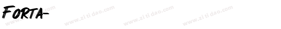 Forta字体转换