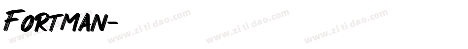 Fortman字体转换
