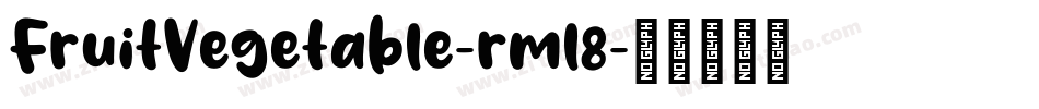 FruitVegetable-rml8字体转换