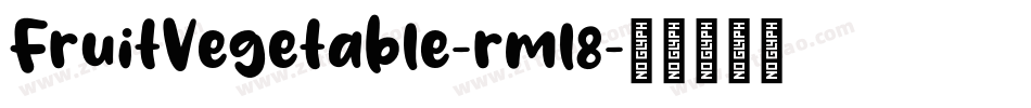 FruitVegetable-rml8字体转换