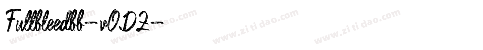 Fullbleedbb-vODZ字体转换