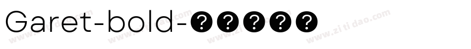 Garet-bold字体转换