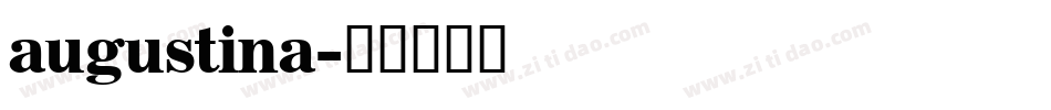 augustina字体转换