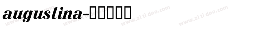 augustina字体转换