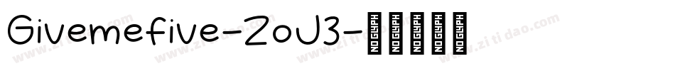 Givemefive-ZoJ3字体转换
