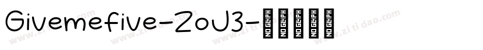 Givemefive-ZoJ3字体转换